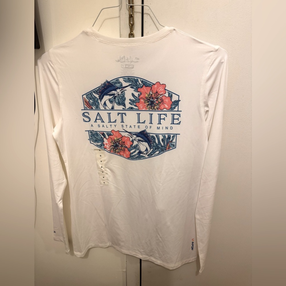 Salt Life White Long Sleeve Shirt